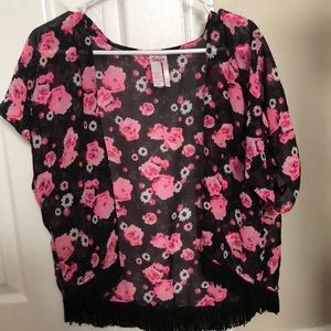 A silky cardigan for girls